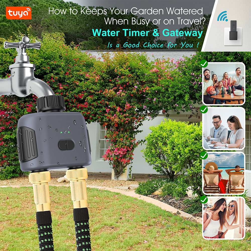 Smart Garden Water Timer - Tuya Zigbee/Bluetooth Water Timer Controller Valve