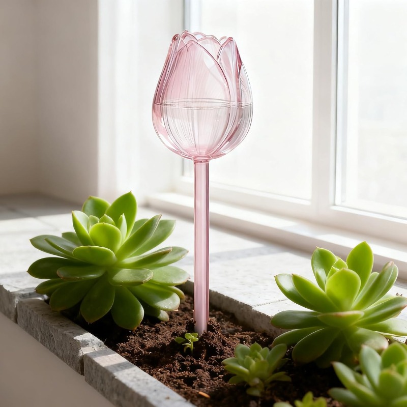 Pink Tulip Plant Watering Ball - Plant Watering Globe recensie en prijs