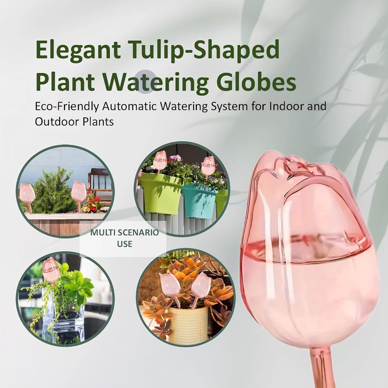 Pink Tulip Plant Watering Ball - Plant Watering Globe recensie en prijs