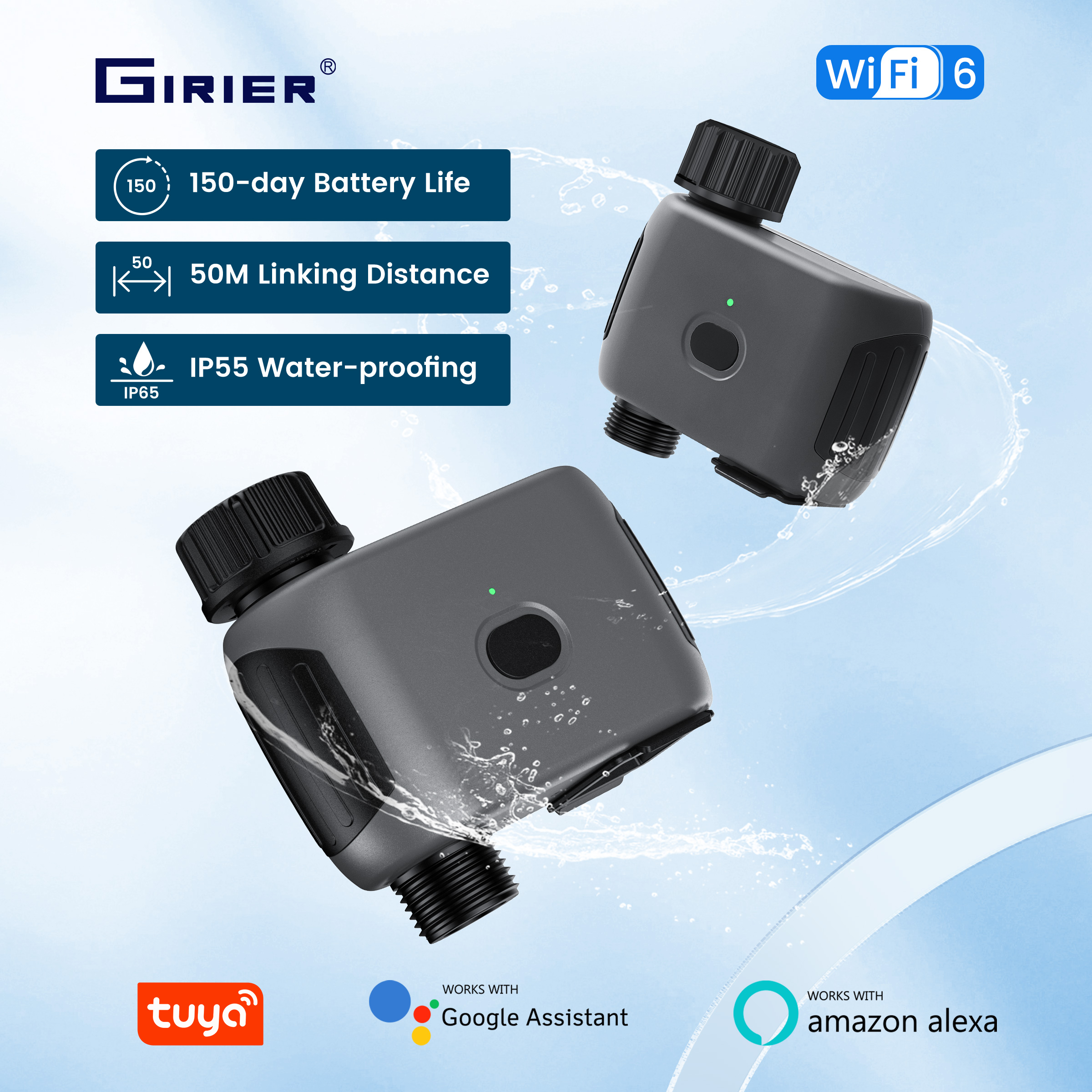 GIRIER Tuya Smart Water Timer  - Smart Garden Iot recensie en prijs