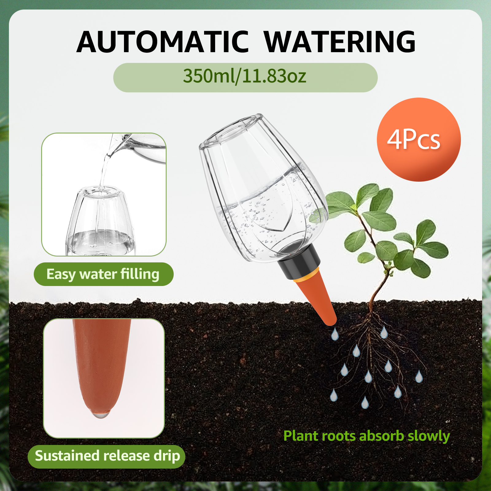 4Pcs Plant Watering Globe Clea - Plant Watering Globe recensie en prijs