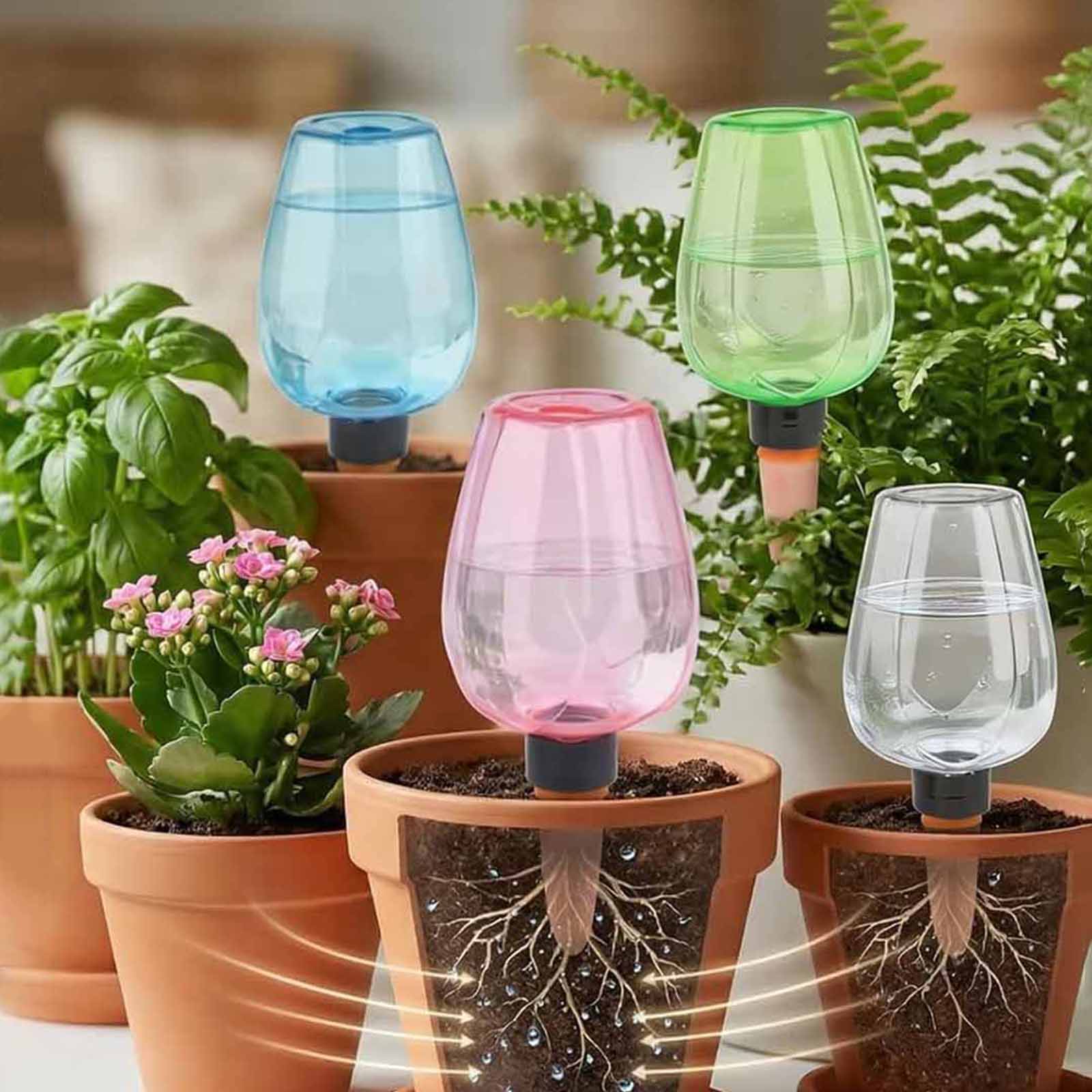 1/4pcs Plant Self Watering Glo - Plant Watering Globe recensie en prijs