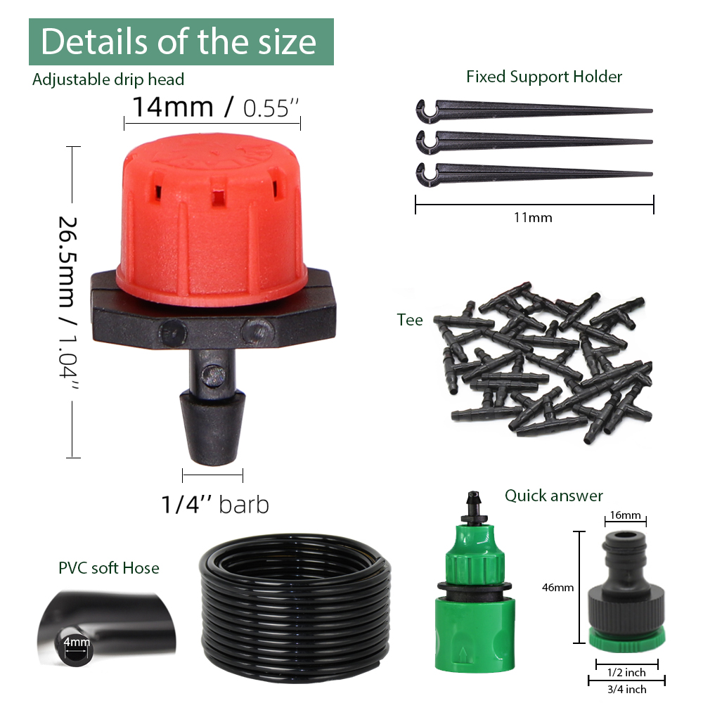 50-5M 1/4'' Hose Adjustable Dr - Smart Garden Project recensie en prijs