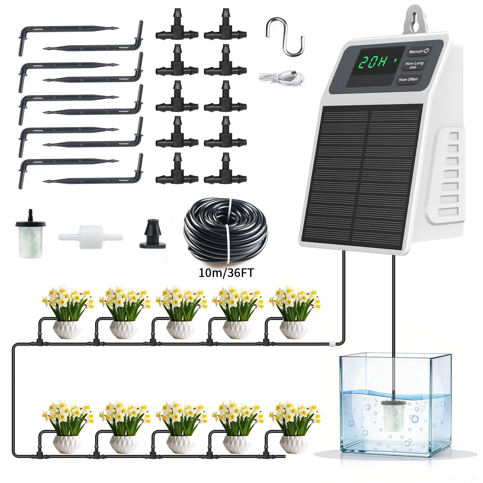Upgraded Solar Drip Irrigation - Smart Garden Project recensie en prijs