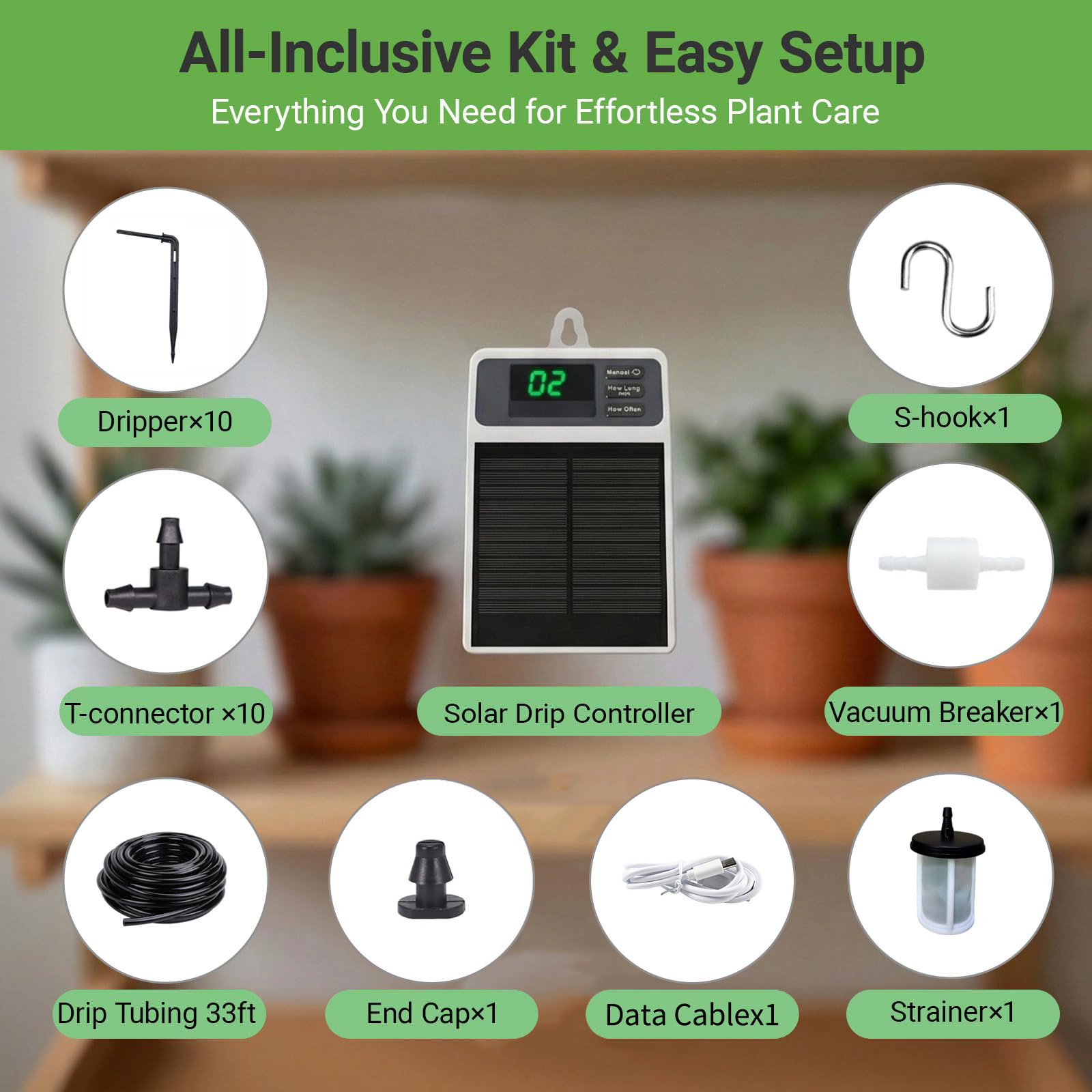 Upgraded Solar Drip Irrigation - Smart Garden Project recensie en prijs