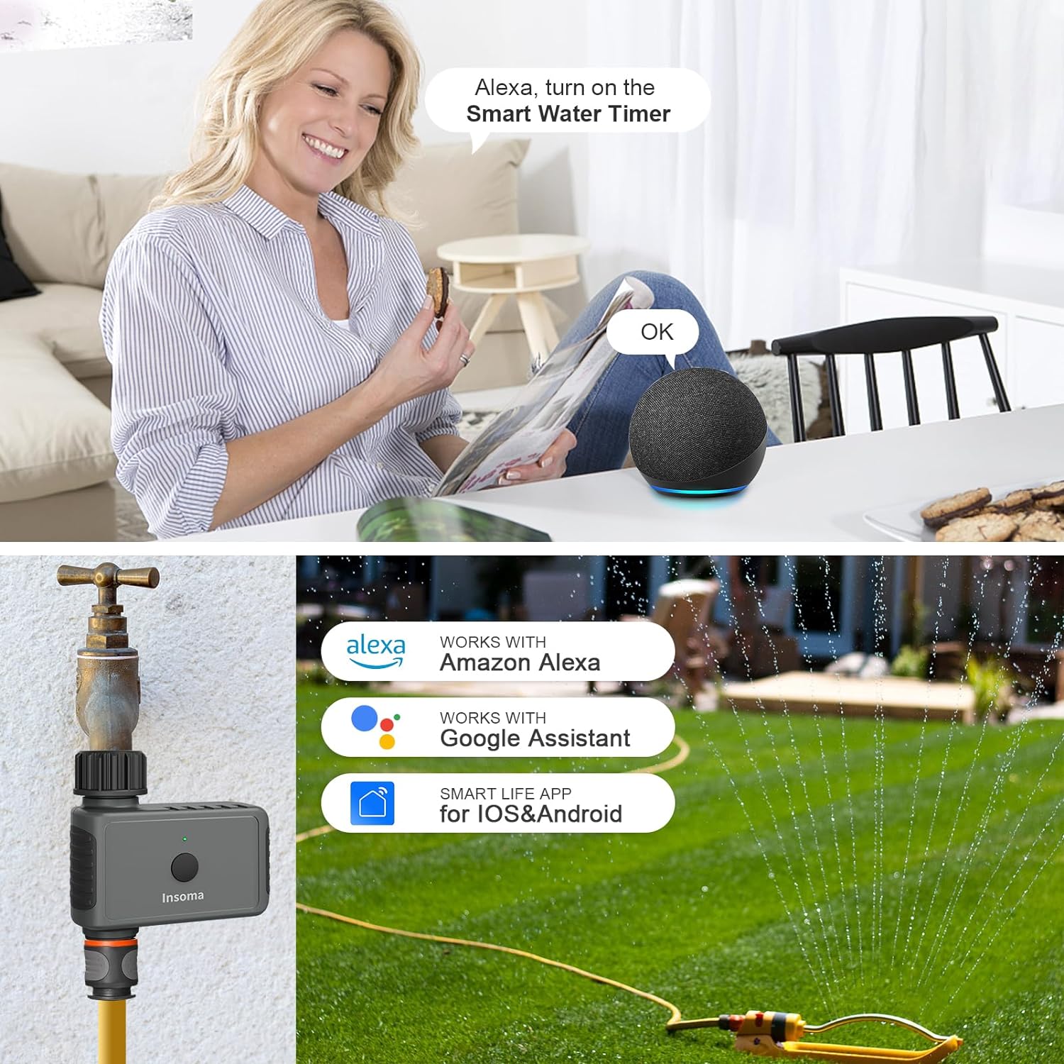 Insoma Wifi Automatic Sprinkle - Smart Garden Iot recensie en prijs