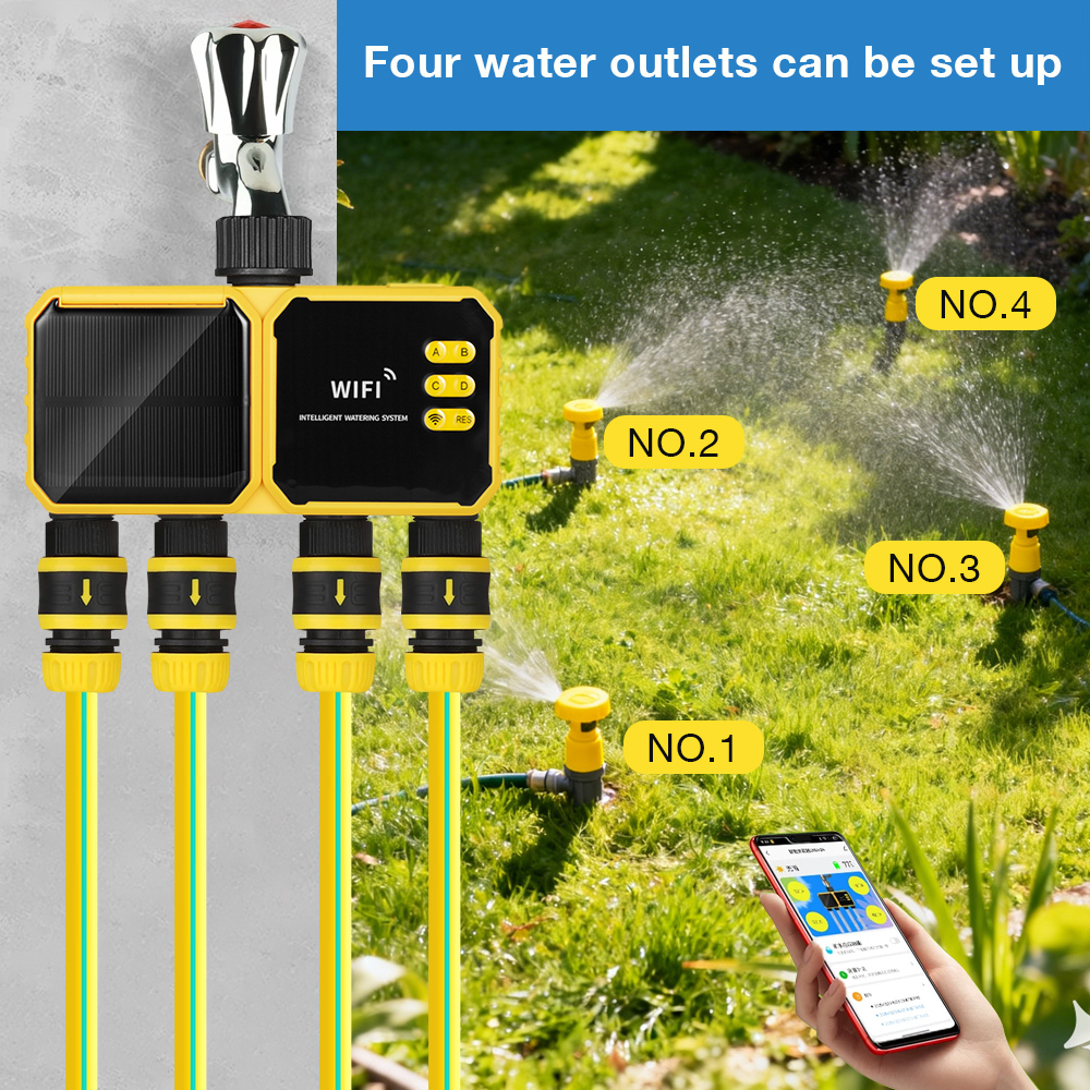 WiFi Solar Irrigation Timer 1/ - Smart Garden Iot recensie en prijs