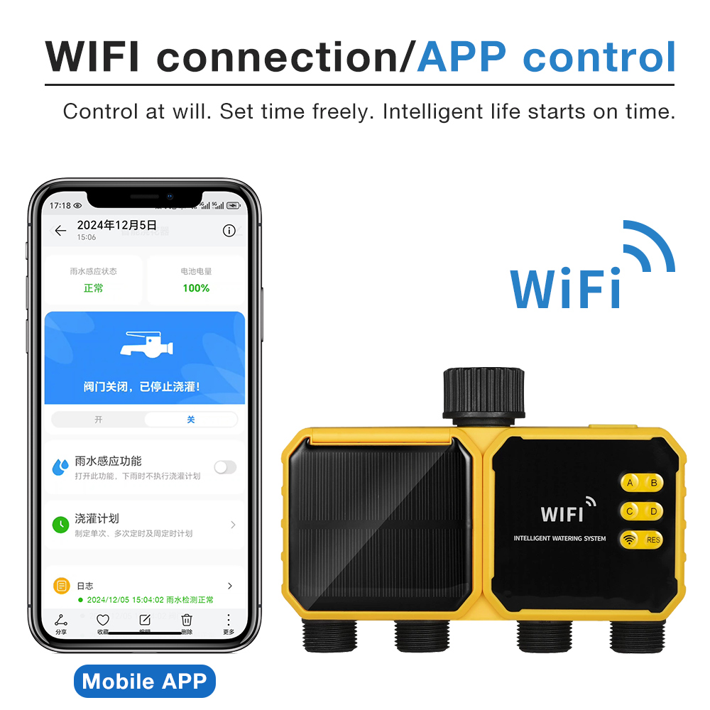 WiFi Solar Irrigation Timer 1/ - Smart Garden Iot recensie en prijs