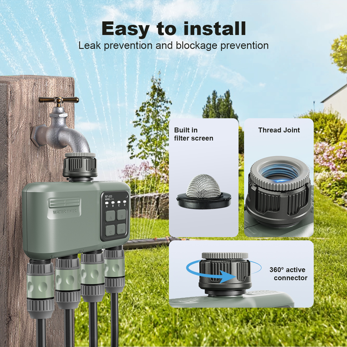 4 Outlet Programmable Water Ti - Smart Garden Project recensie en prijs