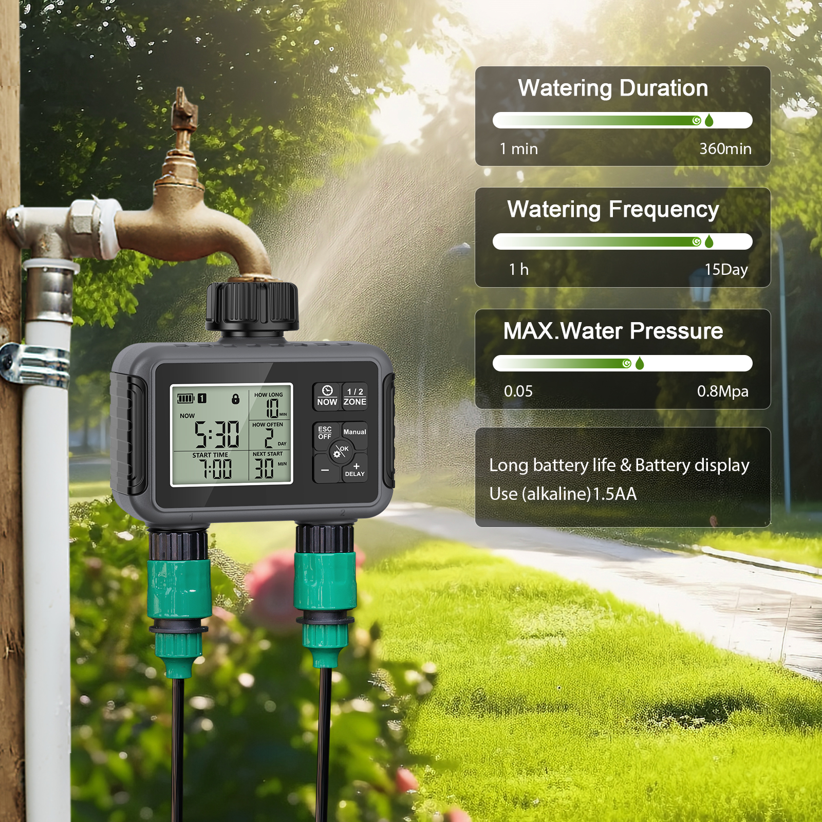 Dual Zone Independent Smart LC - Smart Garden Iot recensie en prijs
