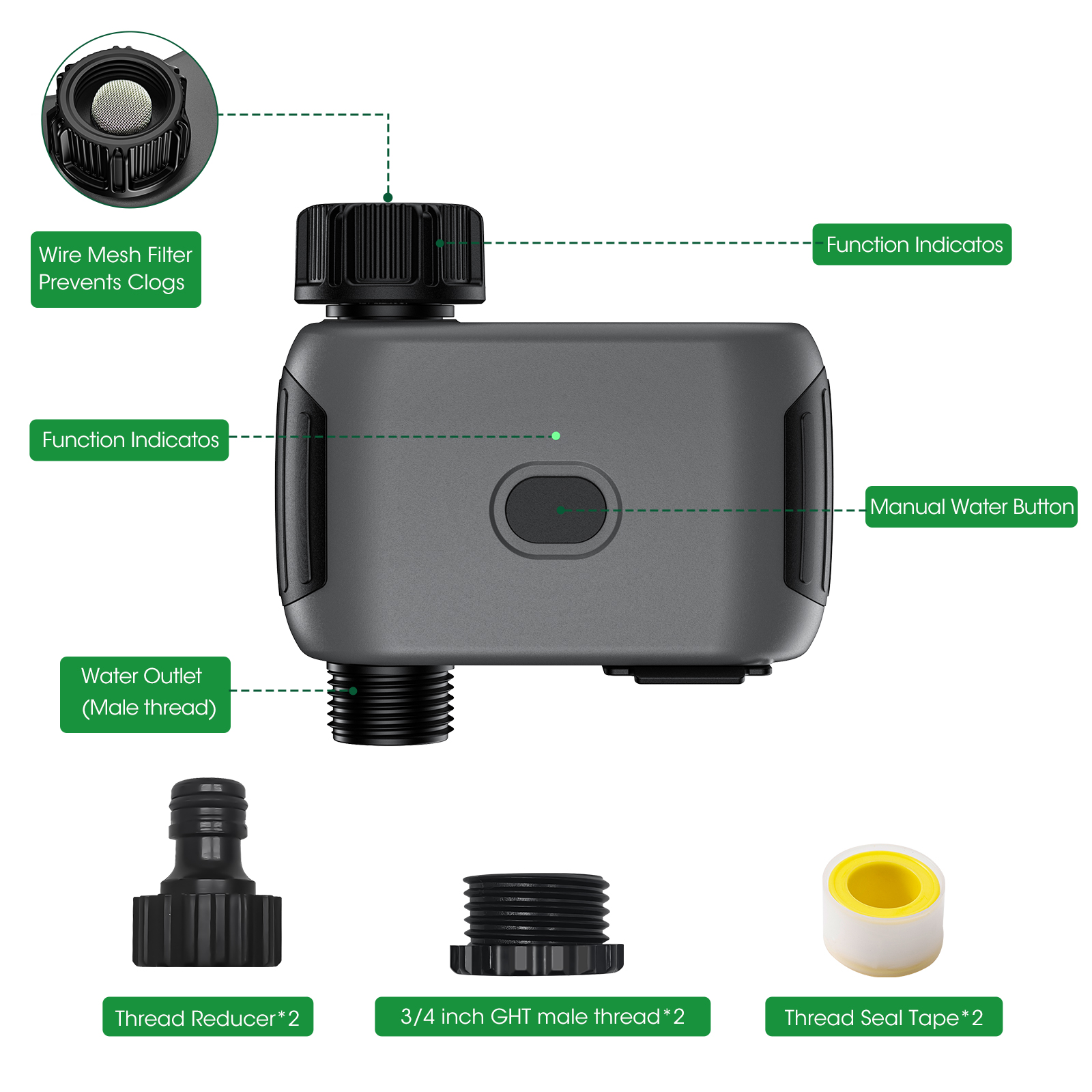 Insoma Wifi Sprinkler Timer Au - Smart Garden Water Timer recensie en prijs