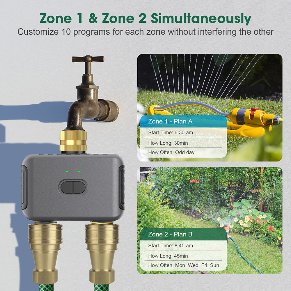 Tuya 2 Zone Watering Timer Gar - Smart Garden Water Timer recensie en prijs